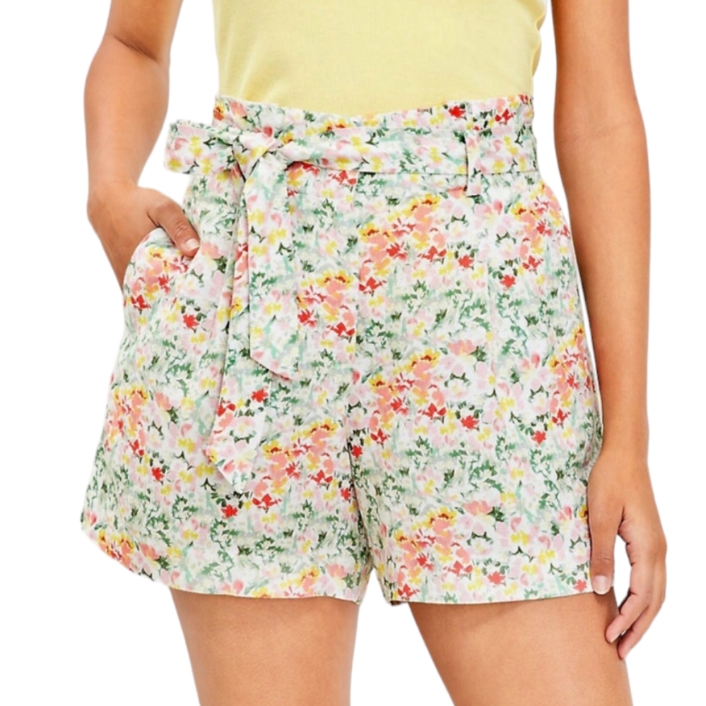 Loft Paperbag Shorts Floral - Picture 3 of 14